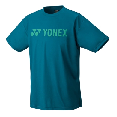 Yonex Training T-shirt Practice Logo YM0046 (100% Polyester) 2024 blue-green Men